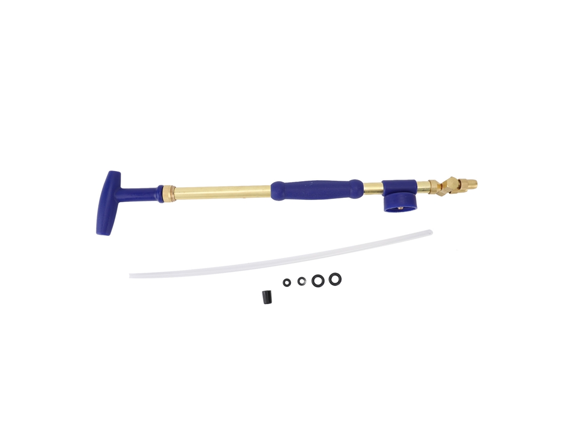Pulverizador Manual Pressão Vara Rega Dupla Jardim Aço Inox Cobre