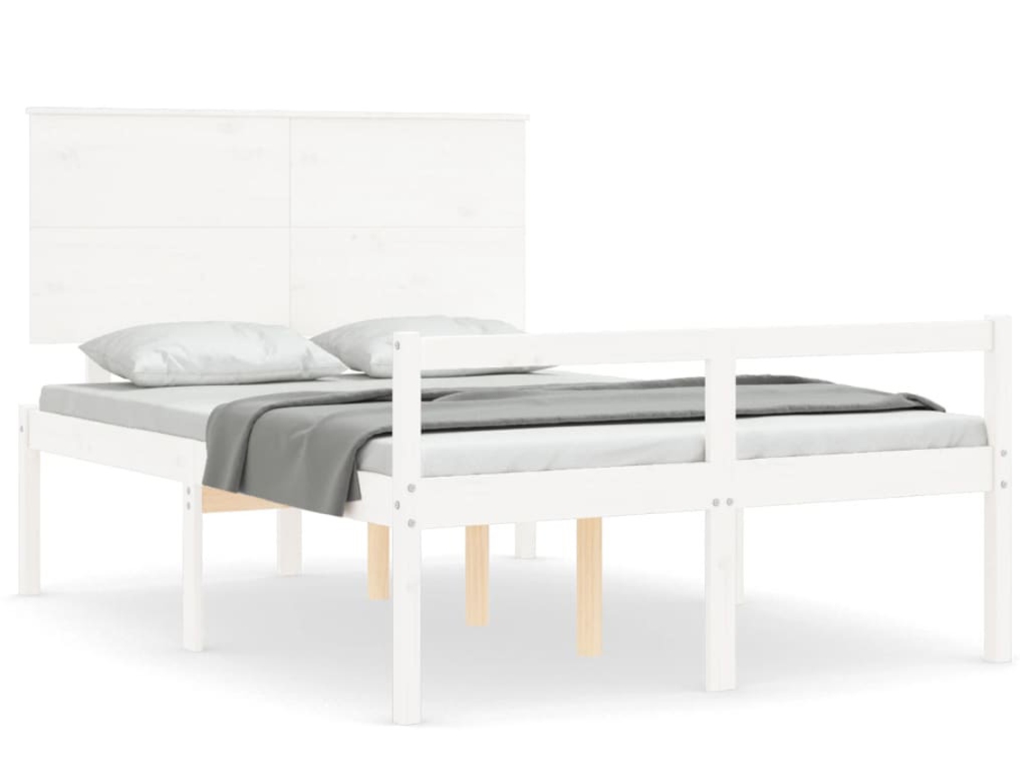 Senior Bed, Senior Beds Vidaxl Branco Madeira (120 X 190 Cm)