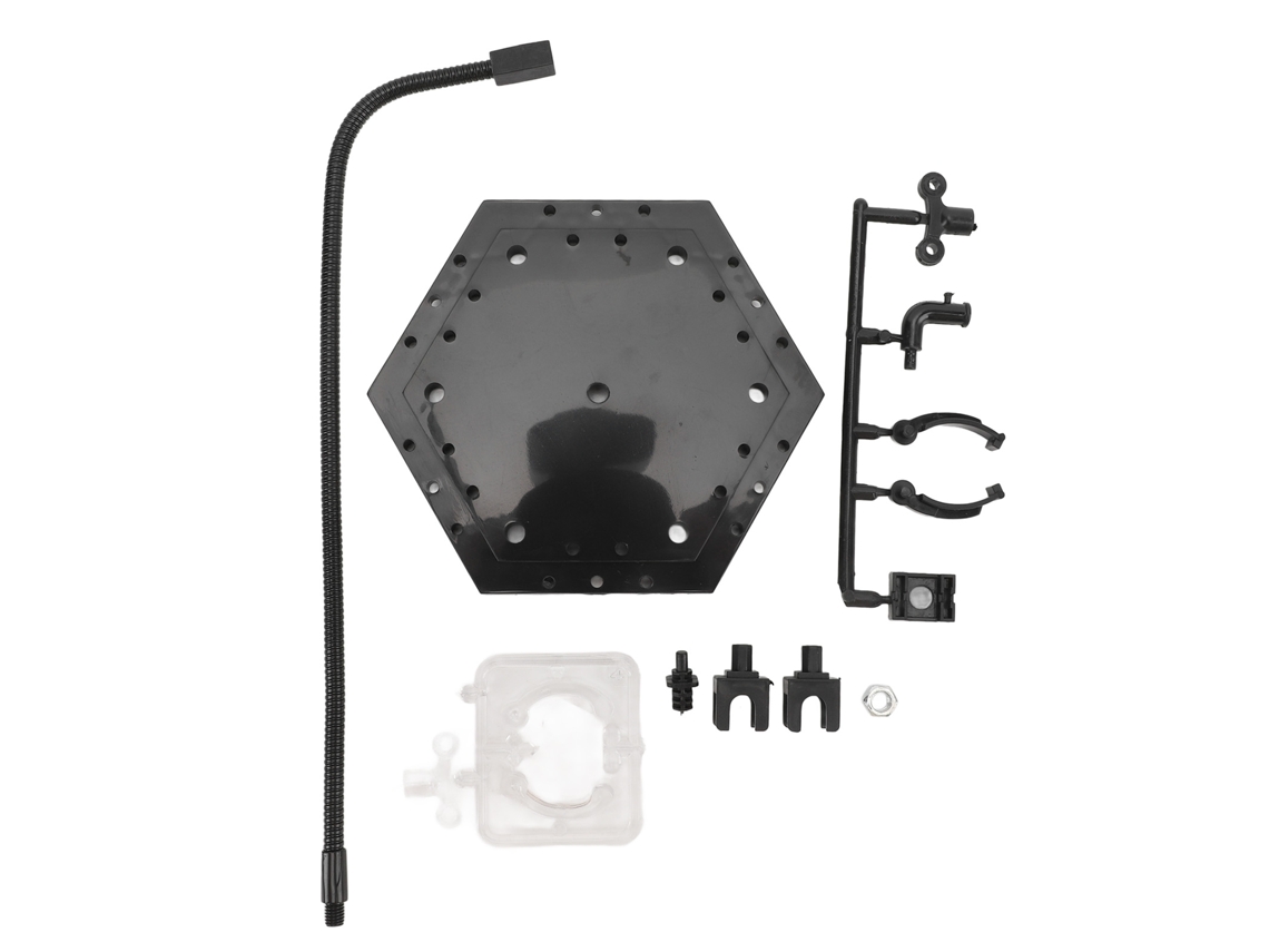 Suporte Para Action Figure De Aço Inox E Abs Estável Para Bonecos De 6 Polegadas Preto