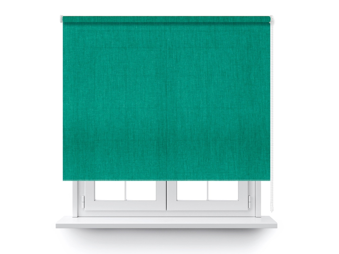 Estore Enrolável Translúcido Verde 80X250Cm. DECOCASA
