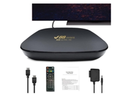 Smart Tv Box 4K Top Mini Box Media Player Home Theater Smart Video Box Set Top Tv Box Suporte Wifi com Adaptador para Várias Tvs Preto