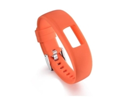 Pulseira De Relógio Lurelia Para Garmin Vivofit 4 Brilhante E Cor Integrado Silicone Laranja