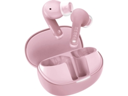 Auriculares Bluetooth FRESH 'N REBEL Twins Fuse 2 - Pastel Pink (In Ear - Microfone - Rosa)