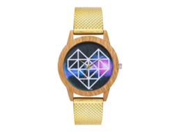 Relógio De Pulsera De Quartzo Simples E Fashion Para Homens E Mulheres Zhoulianfa T34-f2 (ouro)