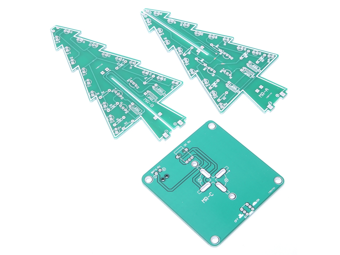 Laxiscreed Árvore De Natal 3d Led Diy Circuito Eletrônico Para Decoração Natalícia