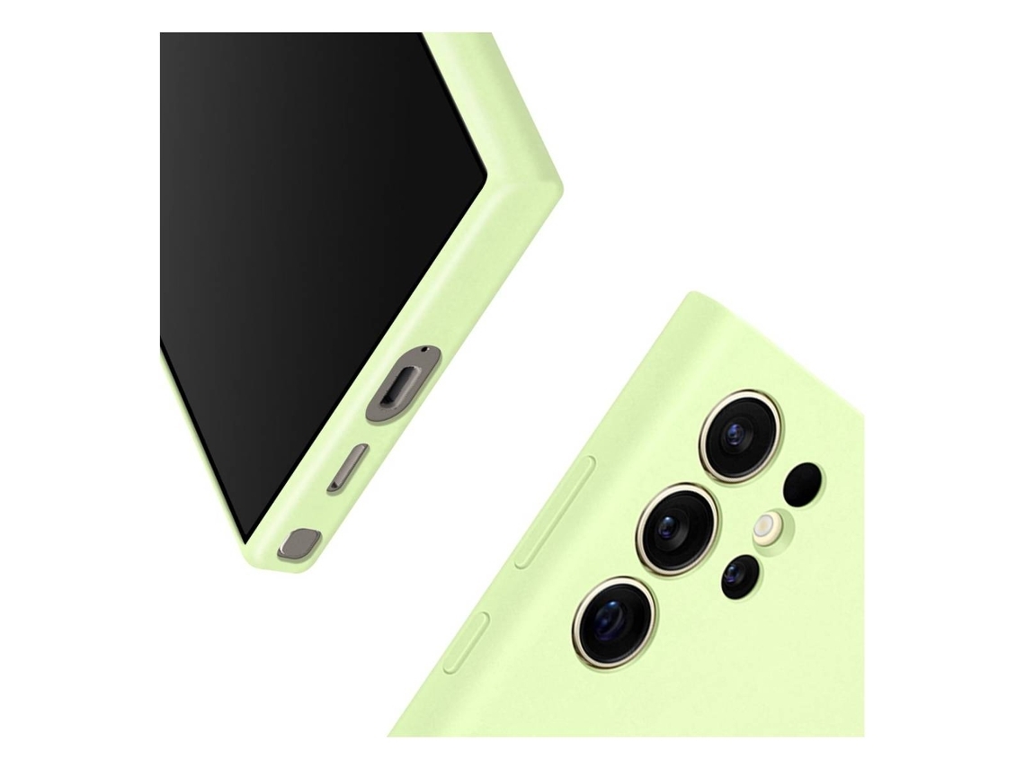 Capa de Silicone SAMSUNG Galaxy S24 Ultra Verde Claro (Outlet Caixa Aberta)