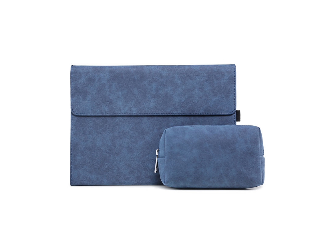 Capa Flip Resistente HEXINYIGJLY para Surface Pro 8 antichoque com suporte caneta e bolsa Azul