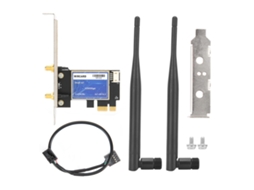 Placa De Rede Sem Fio Para Desktop De Duas Bandas 2.4g/5.8g Pci-e 867mbps Com Antenas Rtl8822be