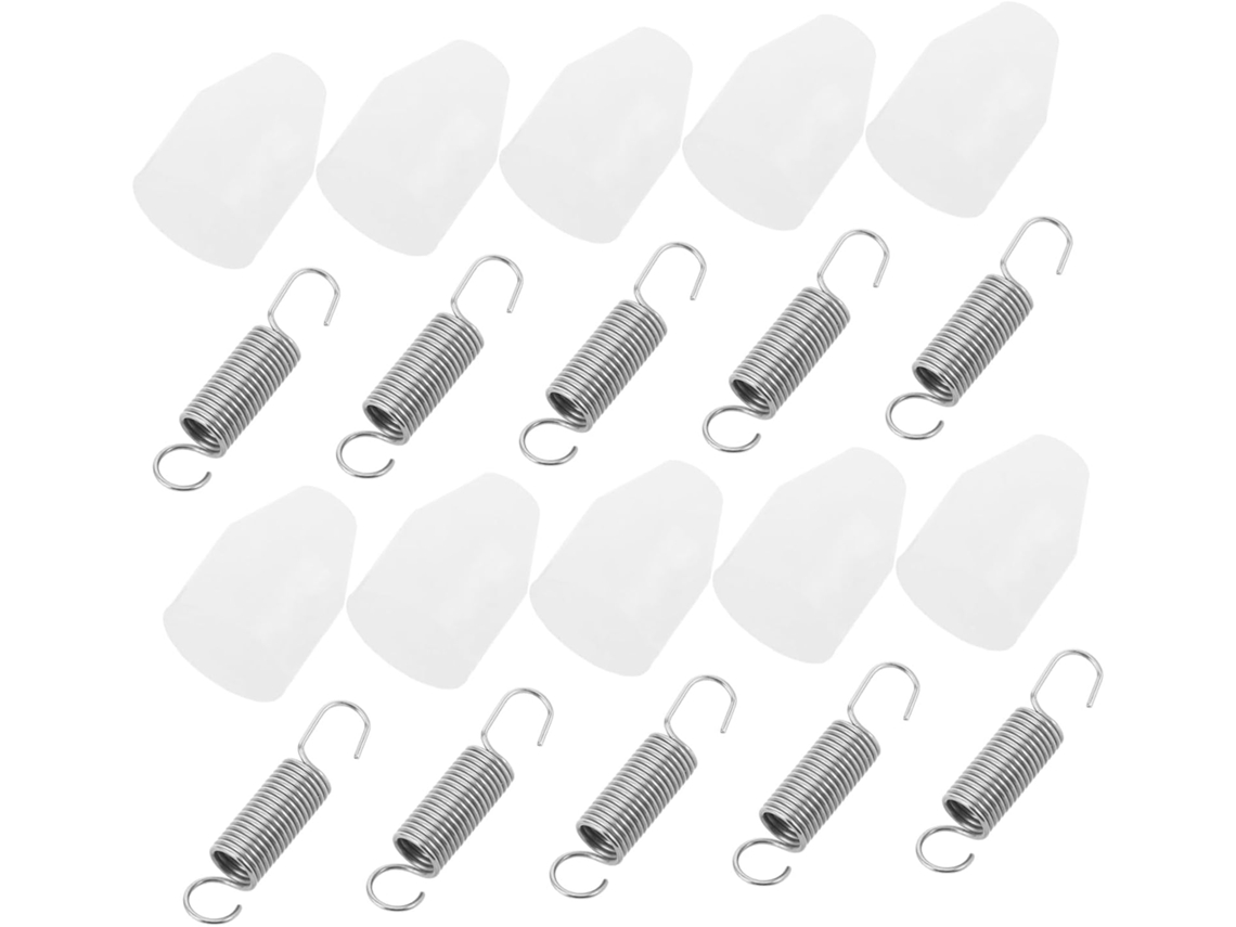 Conjunto De 10 Tampas Resistentes Com Mola Para Funis Aço Inoxidável E Plástico, Ideais Para Utensílios De Cozinha Em
