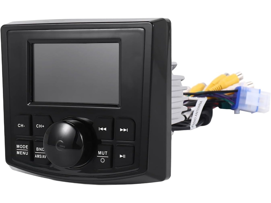 Rádio Marítimo Mp5 para Barco, Estéreo com Tela de 3 Polegadas, Reprodutor Multimídia de Vídeo, À Prova D'água, Bluetooth, Aux, Am/fm. SFUSHOS