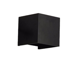 Lâmpada de Parede LED Preta Quadrada 12W 3000K para Casa | S/MARCA