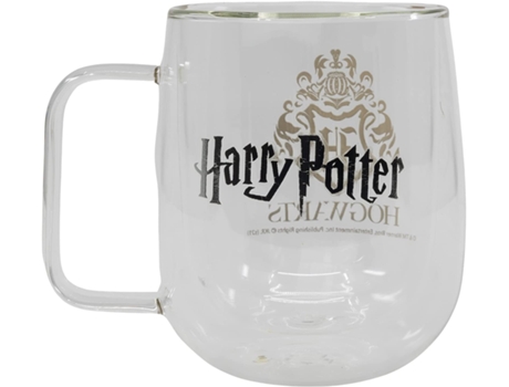 Caneca Vidro Duplo Harry Potter