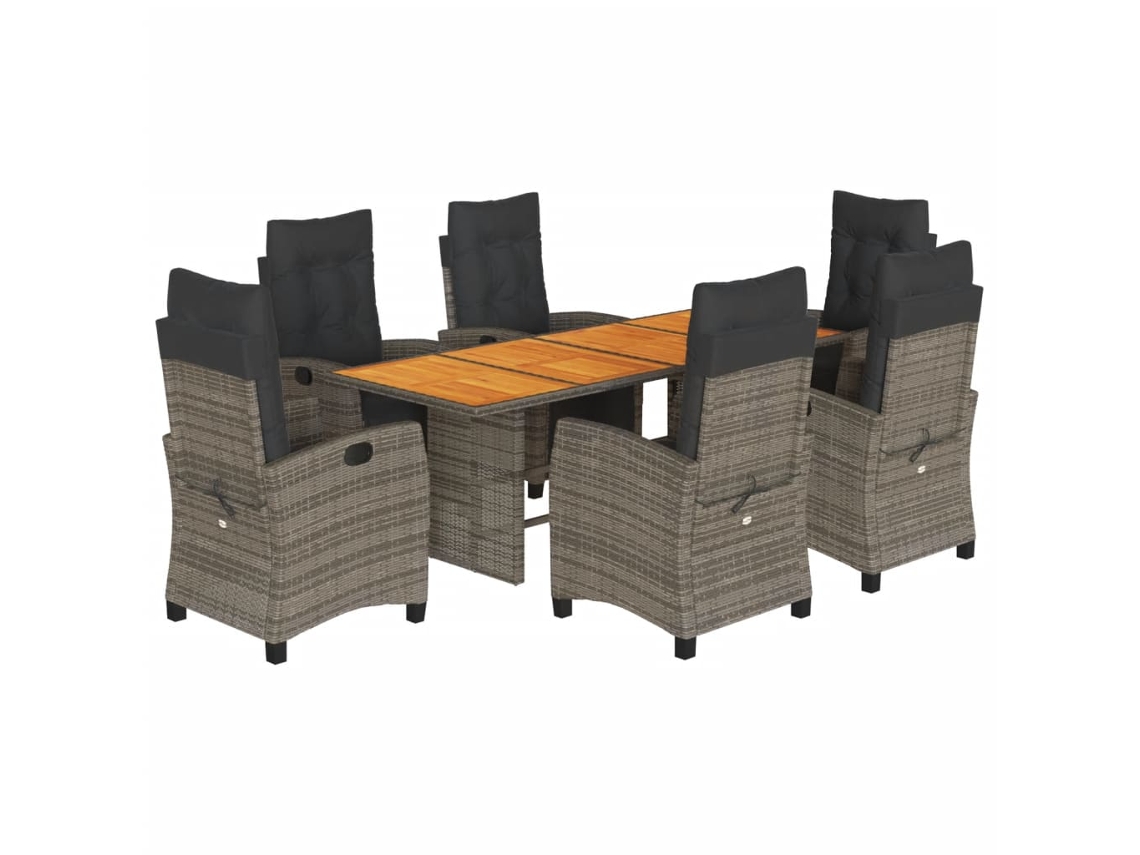 Garden Dining Set, Garden Dining Sets Vidaxl Cinzeto Rattan / Vime (n/a)