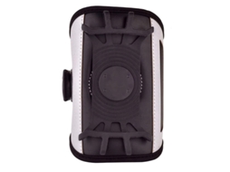 Braçadeira Esportiva Giratória Para Celular (telefone De 12 Cm) - Cinza