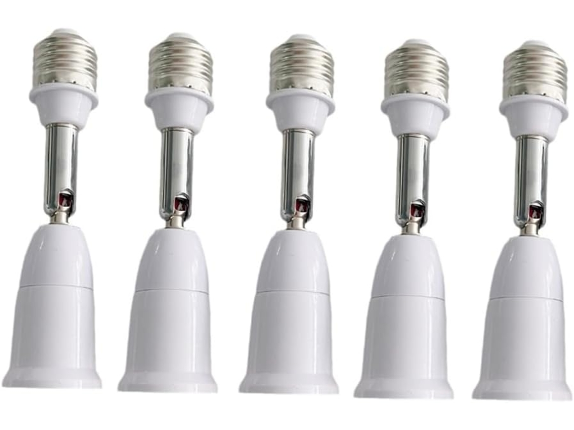 Extensão Flexível E27 Para E27 Para Lâmpada Led - Adaptador Conversor