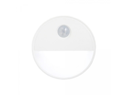 Luz Branca de 1 Watt em Formato de Meia Lua para Cabeceira de Quarto Led com Sensor de Corpo Humano