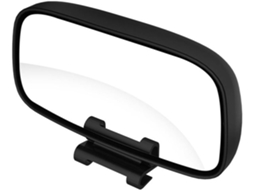 Espelho Retrovisor Auxiliar Grande Angular Para Carro, Preto, Plástico E Vidro, Instalação Estável.