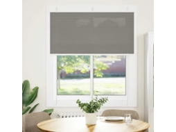 Vidaxl Antracite Plissada Cega 120x100 Cm Largura Tecido 119,4 Cm