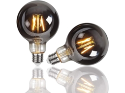 Lâmpadas Led Nova Line Retro Edison G95 E27 4w branco quente decorativa antiga 2 peças