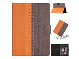 Capa Inteligente De Couro Halinuia De Costura De Cor Sólida Para Amazon Kindle Paperwhite 5