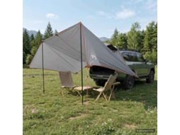 Vidaxl Toldo Para Veículo Cinza E Laranja 518 X 580 X 215 Cm