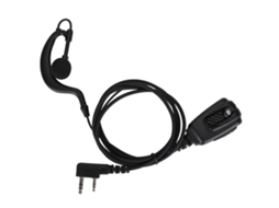 Fone De Ouvido Headset Para Rádio Walkie Talkie Com Plug 2pin E Grande Botão Ptt
