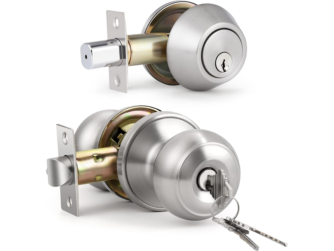 Conjunto Knobwell com 1 Maçaneta 1 M 1, Segurança, Proteção, Durável