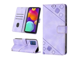 Capa De Celular Em Couro Com Textura Em Relevo Para Samsung Galaxy F62 / M62