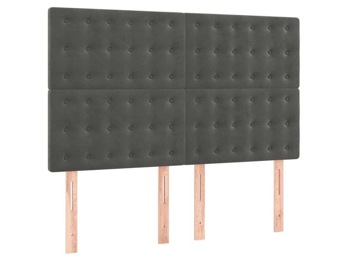 Headboard, Headboards Vidaxl Cinzeto Veludo (144 Cm)