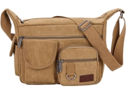 Bolsa de ferramentas de lona de grande capacidade com vários compartimentos, portátil para eletricistas e técnicos de manutenção.