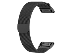 Bracelete para Garmin Fenix 6 / Fenix 7 Milanese Watch Band Preto VENISYMLIS