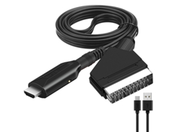 Cabo Scart para Hdmi de 1 Metro, Conversor Prático. AQUAFORGE