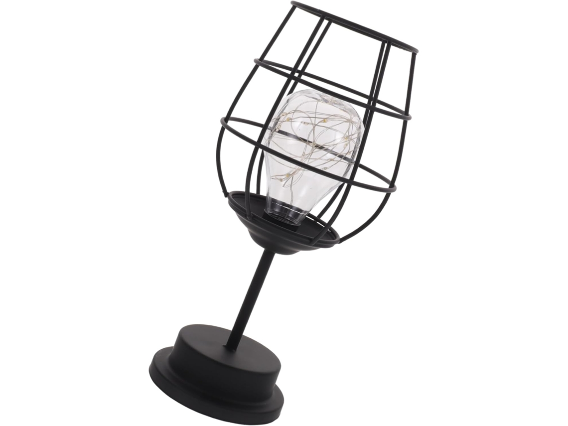 Luminária Noturna Decorativa Em Formato De Taça De Vinho, Funciona A Pilhas E É Ideal Para Casa E Quarto.