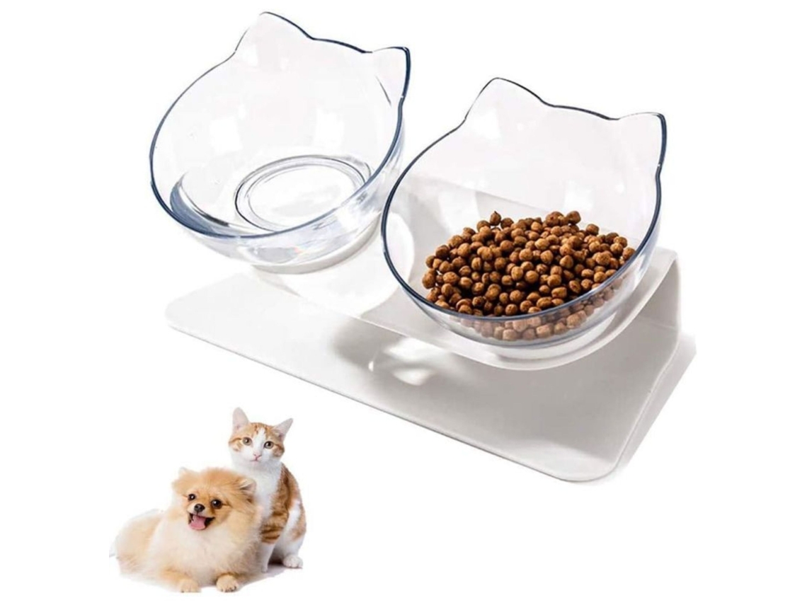 Tigelas para Gatos, Comedouros e Bebedouros com Base Antiderrapante. Conjunto de Tigelas Criativas para Gatos e Filhotes AQUAFORGE