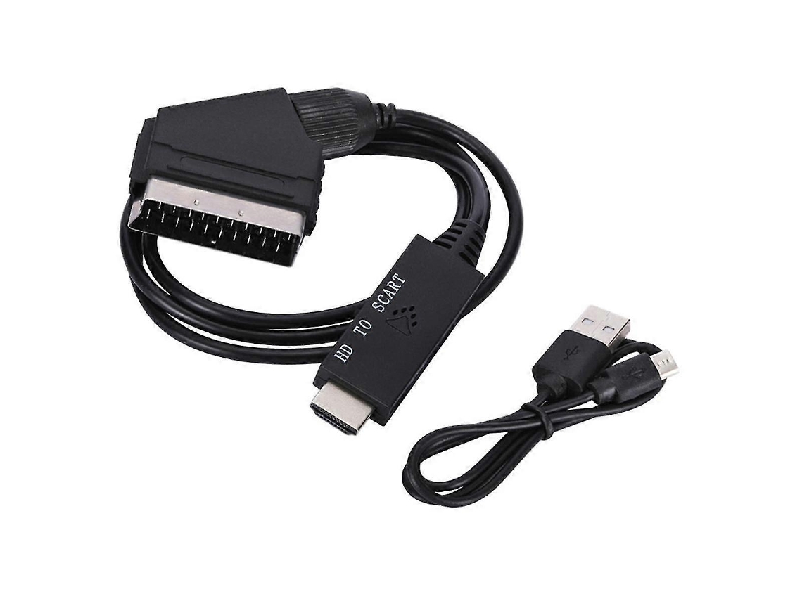 Cabo Adaptador De Baixo Consumo De Energia Com Cabo De Alimentação Usb Compatível Com Adaptador De Áudio E Vídeo Scart Plug And Play B15 Aquaforge