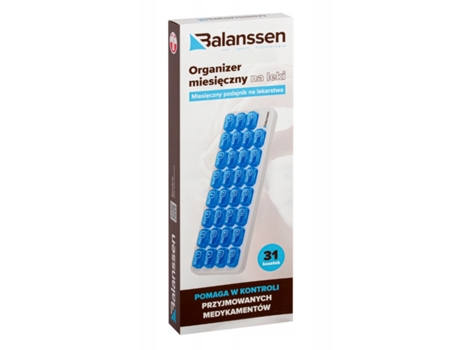Balanssen 31 Day Pill Organizer Maleta de Medicamentos Mensal, 1 Unidade Bifarm
