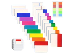 Elegantes abas adesivas para seus documentos, à prova d'água e removíveis, 12 cores neon, 480 unidades Slowmoose (abas adesivas)