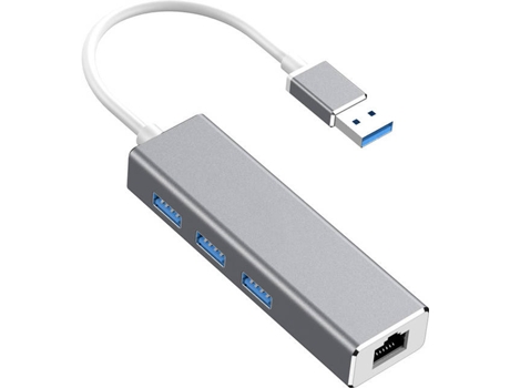 Adaptador HOWEI Type-C to rj45 Network Card USB 3.0 (100 m - Cinzento)