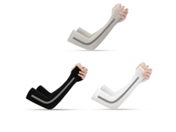 Conjunto de 3 mangas de proteção solar refrescantes para os braços, ideais para esportes ao ar livre no verão (unissex).
