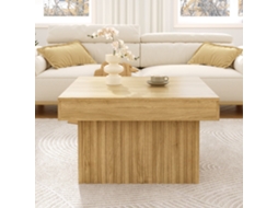Mesa Centro Tampo Pb Base Mdf 79x79x46 Versátil Sala Escritório