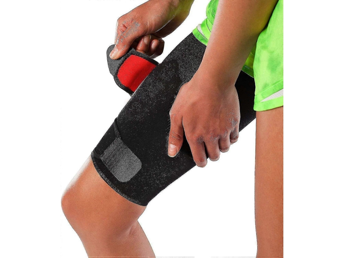 Lurelia Suporte De Coxa Ajustável Respirável, Compressão, Antiderrapante, Para Corrida, Preto