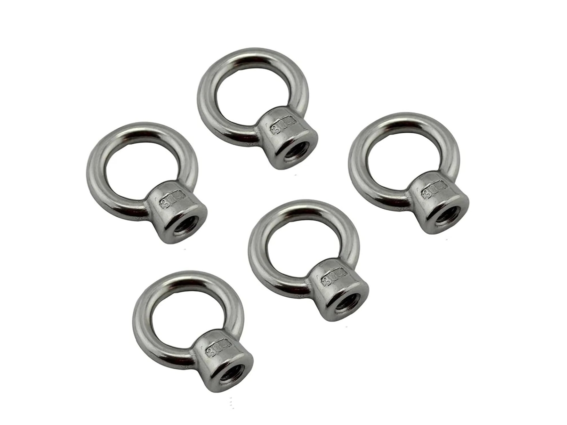 Conjunto De 5 Anéis Olhal Elevação Em Aço Inoxidável 304 M8