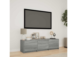 Vidaxl Rack De Tv Com Led 140x34x40 Cm Sonoma Cinza