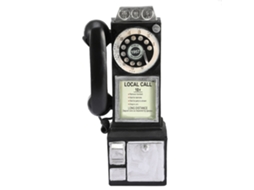 Modelo de Telefone Estilo Europeu em Resina para Casa, Janela e Decoração