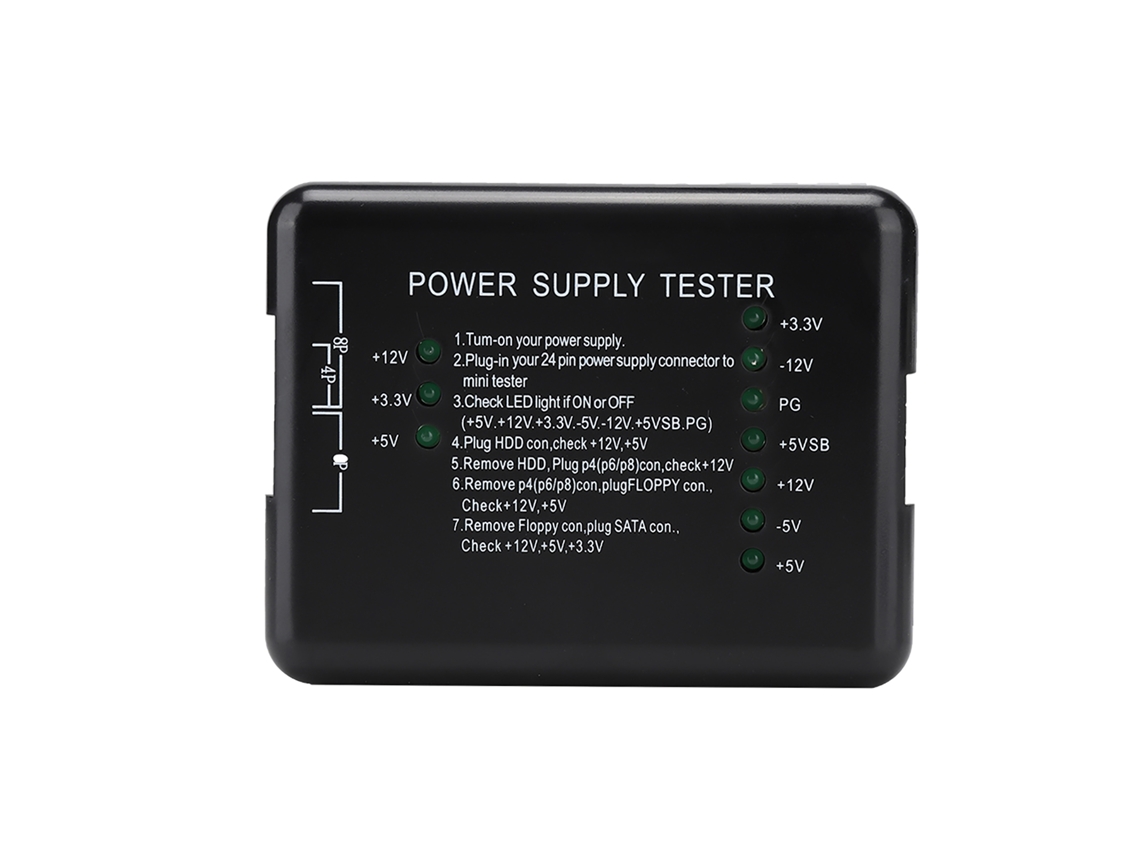 Testador De Potência Do Computador (testar Fonte De Alimentação, Compatível Com 24pin)