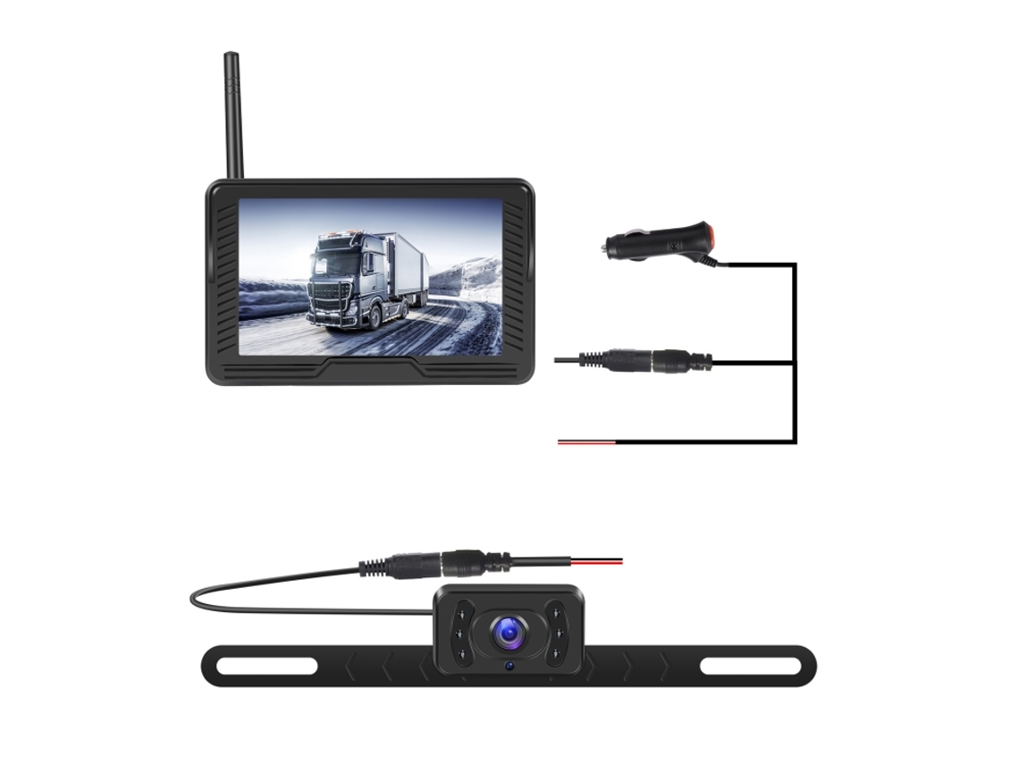 Câmara de Reboque com Monitor 4,3" HALINUIA
