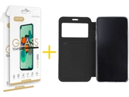 Kit Capa + Película 2 X iPhone 11 Pro Max Skyhe Gandy Flip Cover Preto