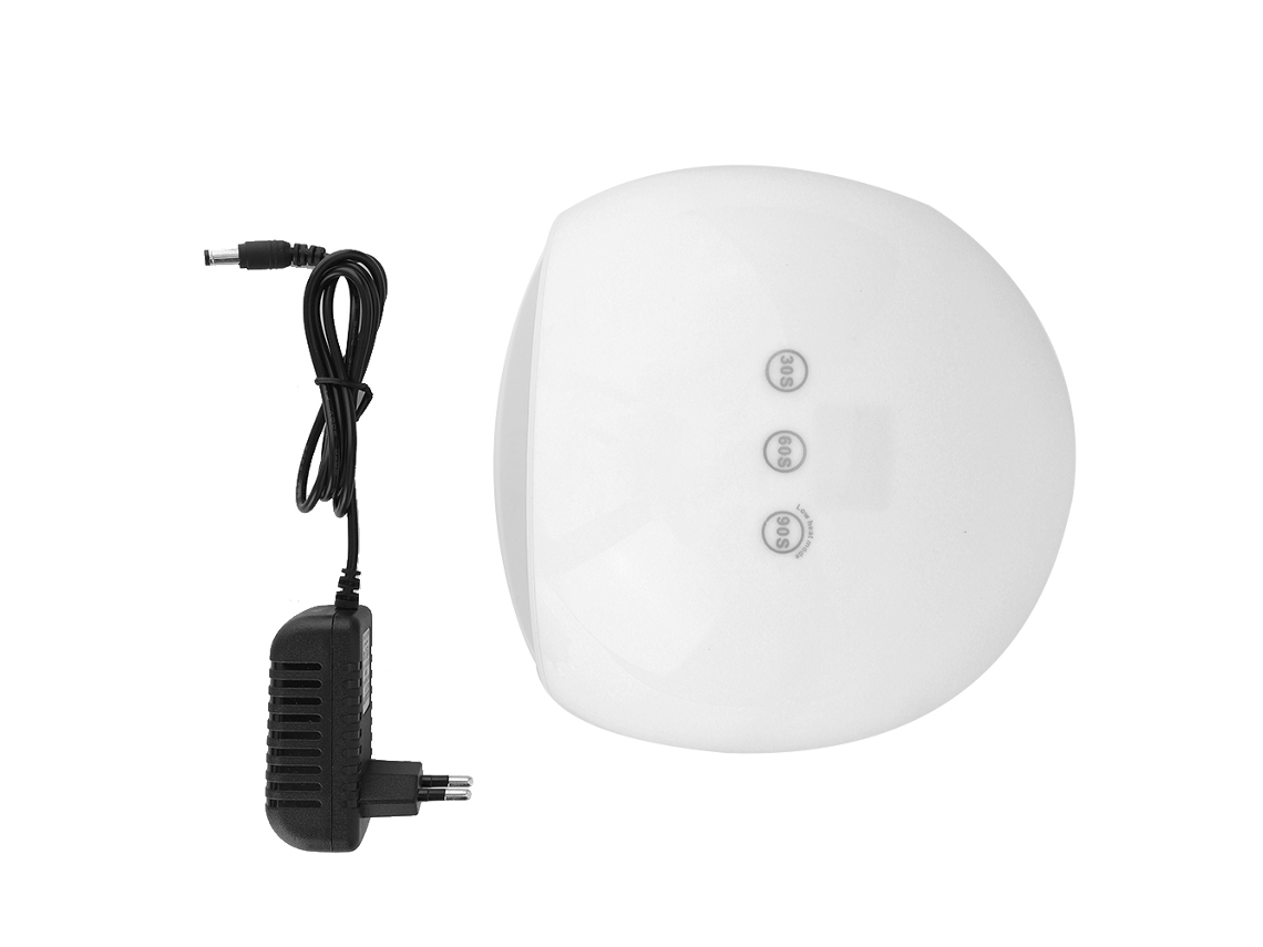 Lâmpada De Unhas Uv Led 75w Com Sensor Inteligente Secagem Rápida Para Esmaltes Em Gel Branco
