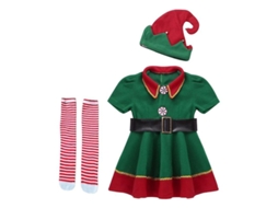 Traje De Elfo Navideño Para Hombre Com Acessórios Disfraz Para Festas De Halloween E Natal 100cm Múltiplo Mujeres 90cm
