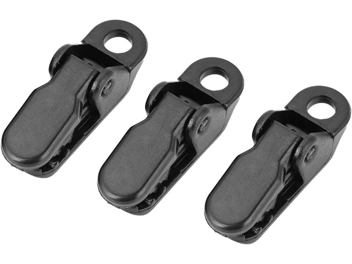 10pcs Tarp Clips, Camping Tent Snaps Awning Canopy Clips Clamp Kit Tarp Hangers Tighten Tool Sharks Fasteners Holder Car